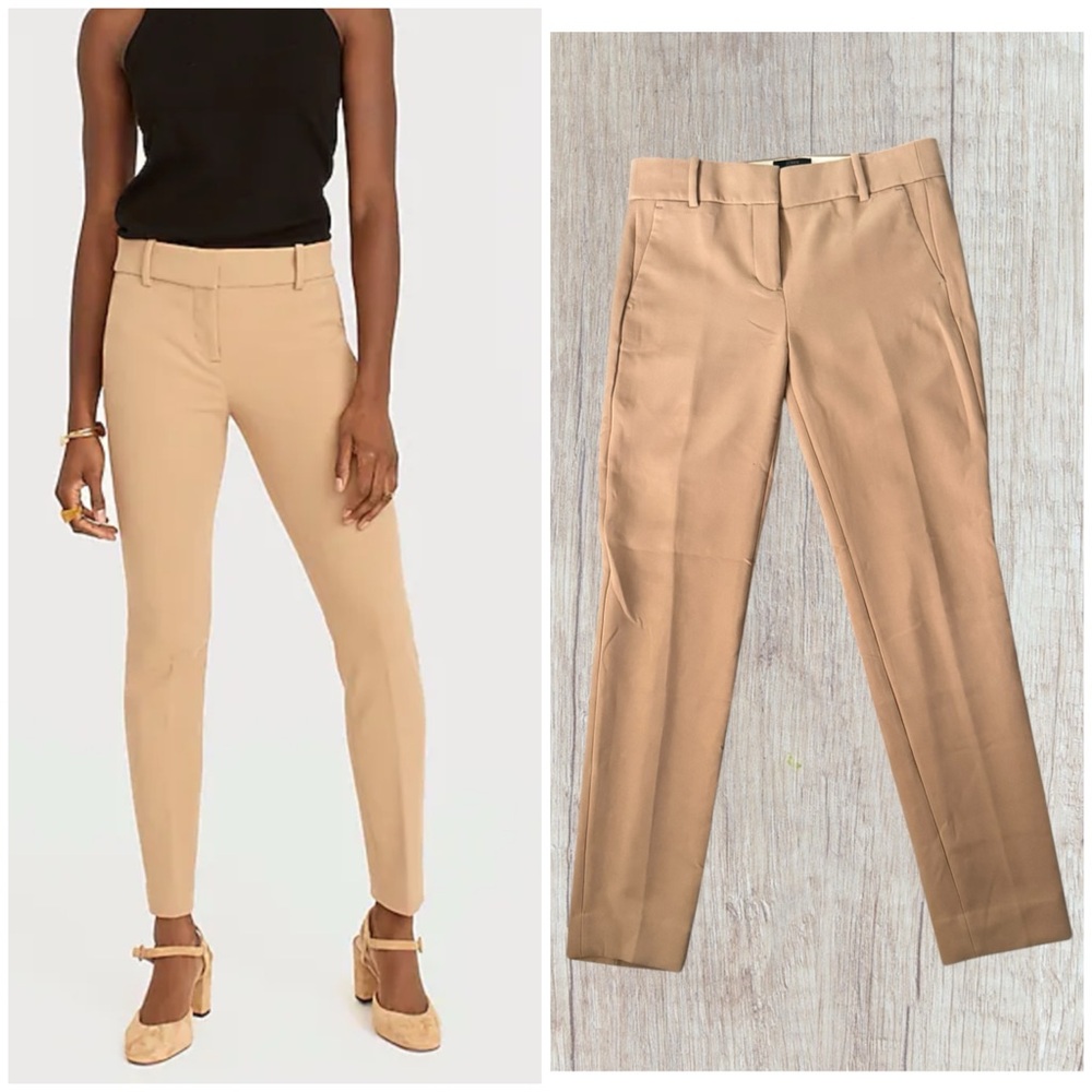 J. Crew Women's Straight Leg Dress Pants in Camel